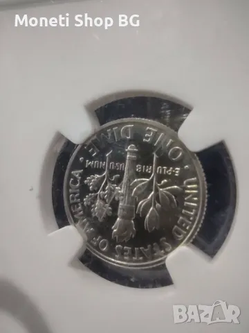 10C 1987-S-PF68 ULTRA CAMEO, снимка 2 - Нумизматика и бонистика - 49046631