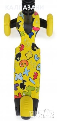 Тротинетка със седалка Moni - Lollipop, жълта, снимка 4 - Скутери и тротинетки - 40572004