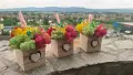 Дървени кашпи с цветя и скандинавски мъх , снимка 13