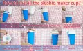 Honbuty Magic Slushie Maker Cup – силиконова чаша за замразени напитки, 350 мл, синя, снимка 6