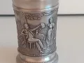 Немски чаши за ракия от калай, 40 мл.  Antik*Vintage#73, снимка 3