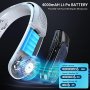 Нов 360° Охлаждащ Вентилатор Grarg за Врат, 3 Скорости, USB 4000mAh, снимка 4