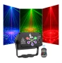 Лазерен диско проектор JESWO, 120 режима на осветление, RGB+UV, черен, 9.5x7.5x5.8cm, снимка 1