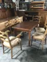 Стара маса и 6 стола, снимка 1