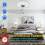 Смарт LED плафон 36W с Bluetooth тонколона, RGB цветове и дистанционно, снимка 4