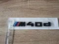 черна емблема BMW M40d малък размер, снимка 2