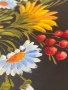 🌻 Ръчно рисувана декоративна чиния с цветя – подпис от художник., снимка 5