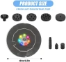 Нов Фонтан с LED светлини и дюзи – соларна градинска помпа за езерце, снимка 2