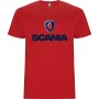 Нова мъжка тениска SKANIA (Скания) в червен цвят