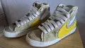 Nike- Кожени спортни обувки Blazer Mid'77 Jumbo, Бял, Жълт, Каки, 8.5, 42н., снимка 1
