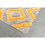 Сиво-жълт свеж килим с ромбове - различни размери, снимка 2