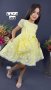 Официална жълта рокля, снимка 1 - Детски рокли и поли - 40667418