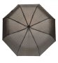 Автоматичен чадър за дъжд Черно кафяво на райе 31,5 см