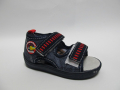 Намалена цена !!! Бебешки текстилни сандали American club син деним 21/25, снимка 1 - Детски сандали и чехли - 36525556