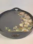 ретро дървен ръчноизрисуван поднос  19/4, снимка 7