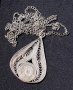 Сребърен масивен медальон / колие - Берковски филигран проба 925 , снимка 5