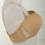 Бежов сутиен бриджитка с повдигащ ефект марка Samanta 85D, снимка 3