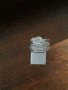 Сребърен пръстен с камъни цирконий размер 50 диаметър 15,6мм може да се оразмери по Ваш избор, снимка 1 - Пръстени - 31689500