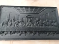 Масивно чугунено пано - Тайната вечеря , снимка 2