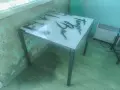 Трапезна стъклена маса , снимка 1