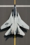 Самолет F14 tomcat /декоративен със стойка 1:72, снимка 3