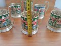 руски стакани подстакани с цветен емайл, снимка 7