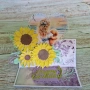 Картичка със слънчогледи ръчна изработка/ картичка за момиченце ръчна изработка НАЛИЧНА!, снимка 7