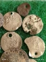 Лот сребърни монети 13 броя продупчени за носия, забрадка Колекция 54370, снимка 3