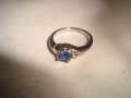 ПОСРЕБРЕН АРТ САПФИРЕН ПРЪСТЕН 17497, снимка 5