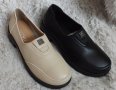 Обувки еко кожа, бежови и черни, код 535/ББ2/25, снимка 1 - Дамски ежедневни обувки - 42273025