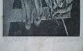 Картина, графика, "Пролет", худ. В. Антонов, 1987 г., снимка 2