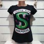 Нова дамска тениска с дигитален печат на сериала RIVERDALE, Southside serpents, снимка 5