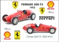 Ferrari 1952 500 F2 Shell Alberto Ascari - Мащаб 1:35, снимка 1