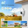 Нова 4G LTE външна камера със SIM карта и 360° нощно виждане охрана дом, снимка 6