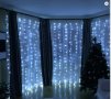 Студено бяла Постоянно светеща Завеса 20 Въжета 720л 3 х 3м опция снаждане, снимка 2
