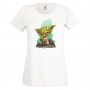 Дамска тениска Star Wars Yoda Игра,Изненада,Подарък,Геймър,, снимка 1 - Тениски - 36790213