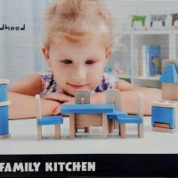 Дървено обзавеждане за кукли Кухня, снимка 1 - Кукли - 37475803