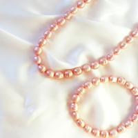 Pink Pearls 280, снимка 3 - Бижутерийни комплекти - 44760258