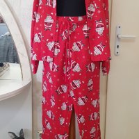 Коледна пижама - бархетна размер Л-ХЛ, снимка 18 - Пижами - 43591798