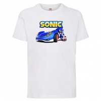 Детска Тениска Соник Sonic The Hedgehog Sonic Car Изненада,Подарък,Игра,Колата на соник, Sonic, снимка 1 - Детски тениски и потници - 37209678