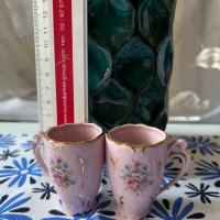 Чашки за кафе ,Розов порцелан Чехия, снимка 7 - Други - 41881876