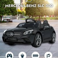 Акумулаторен КОЛА Licensed Mercedes Benz SLC300 12V с меки гуми с Кожена седалка, снимка 18 - Детски велосипеди, триколки и коли - 37014565