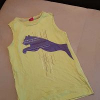 Оригинален Детски Памучен Потник Puma, снимка 1 - Детски тениски и потници - 29492968