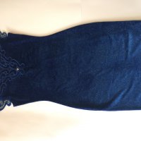 Тъмно синя рокля TATU, снимка 6 - Рокли - 30217811