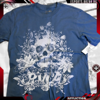 Мъжка тениска RVCA Blue Skull размер М, снимка 1 - Тениски - 26366997