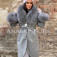 Дамско палто от естествен косъм лисица , снимка 18 - Палта, манта - 34851464
