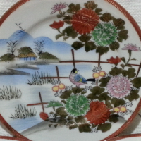 Японски фин порцелан чинии, снимка 2 - Антикварни и старинни предмети - 44797498