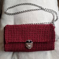 Ръчно плетена дамска чанта, снимка 2 - Чанти - 39562714