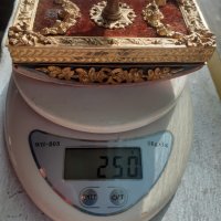 Стар френски антикварен тампон попивателта позлатен бронз , снимка 7 - Антикварни и старинни предмети - 38515229