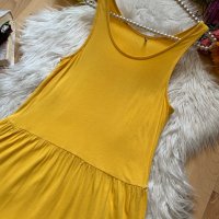 Жълта рокля Онли, снимка 2 - Рокли - 37010346